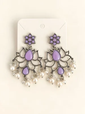 Oxidized Earring