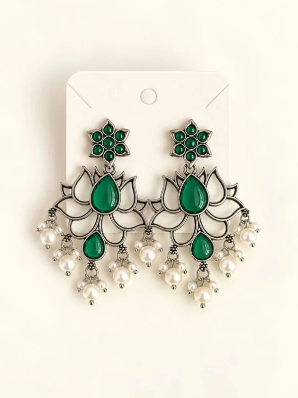 Oxidized Earring
