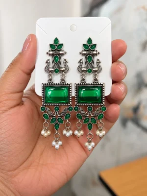 Oxidized Earring