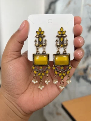 Oxidized Earring