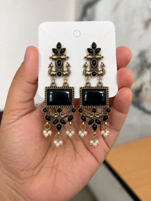 Oxidized Earring