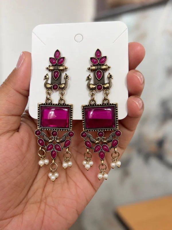 Oxidized Earring