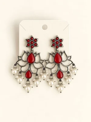 Oxidized Earring