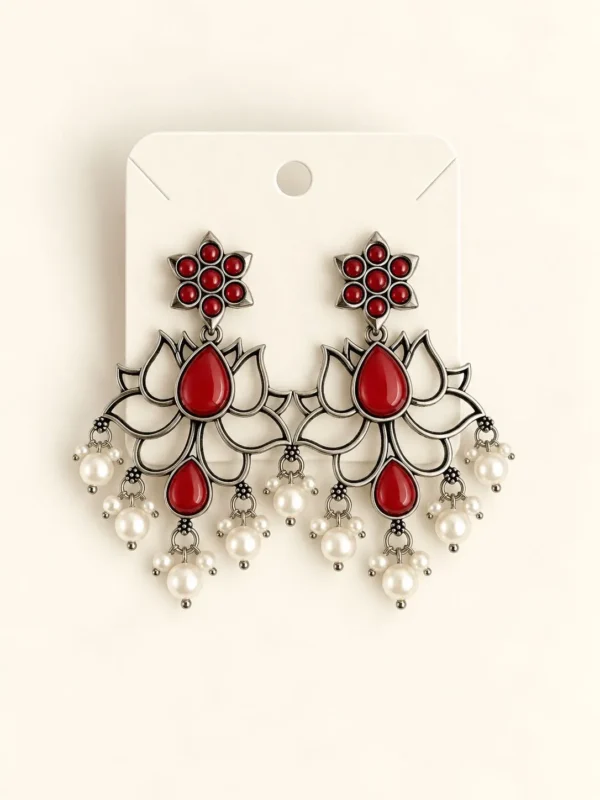 Oxidized Earring