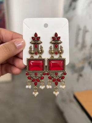 Oxidized Earring