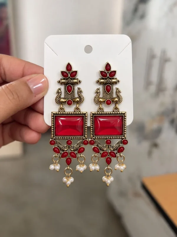 Oxidized Earring