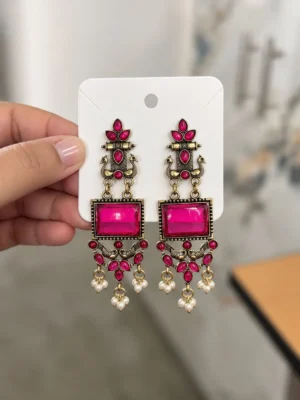 Oxidized Earring