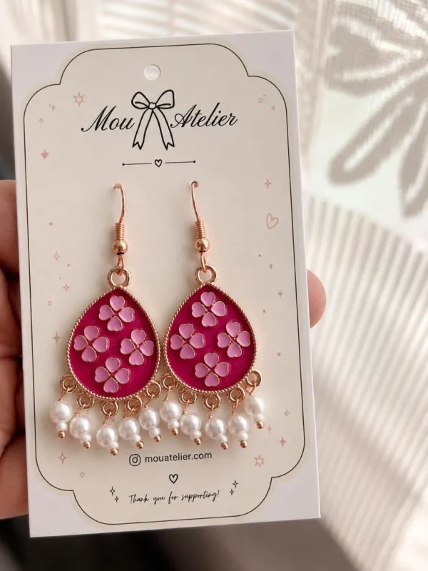 Enamel Earring