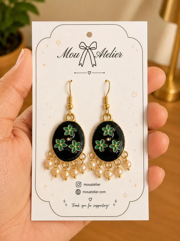 Enamel Earring