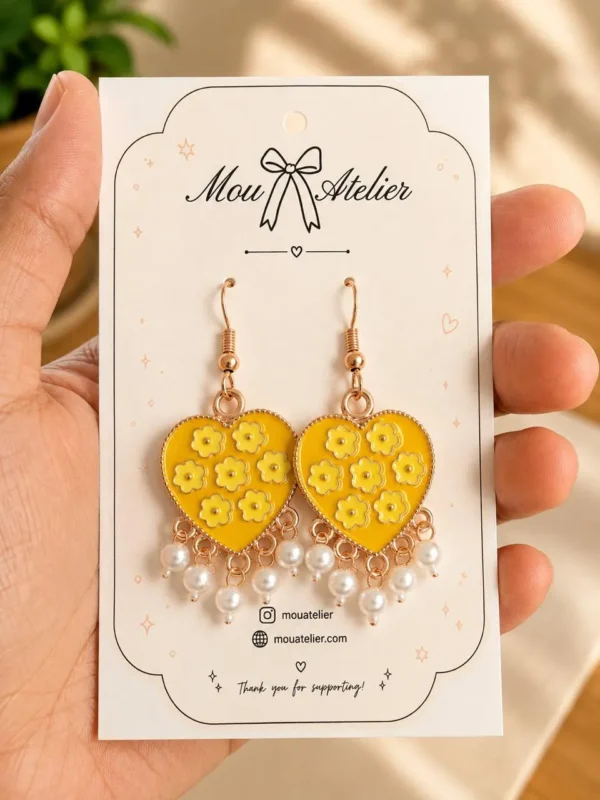 Enamel Earring
