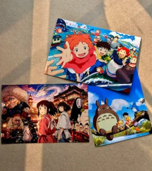 Gibli A6 Posters pack of 3